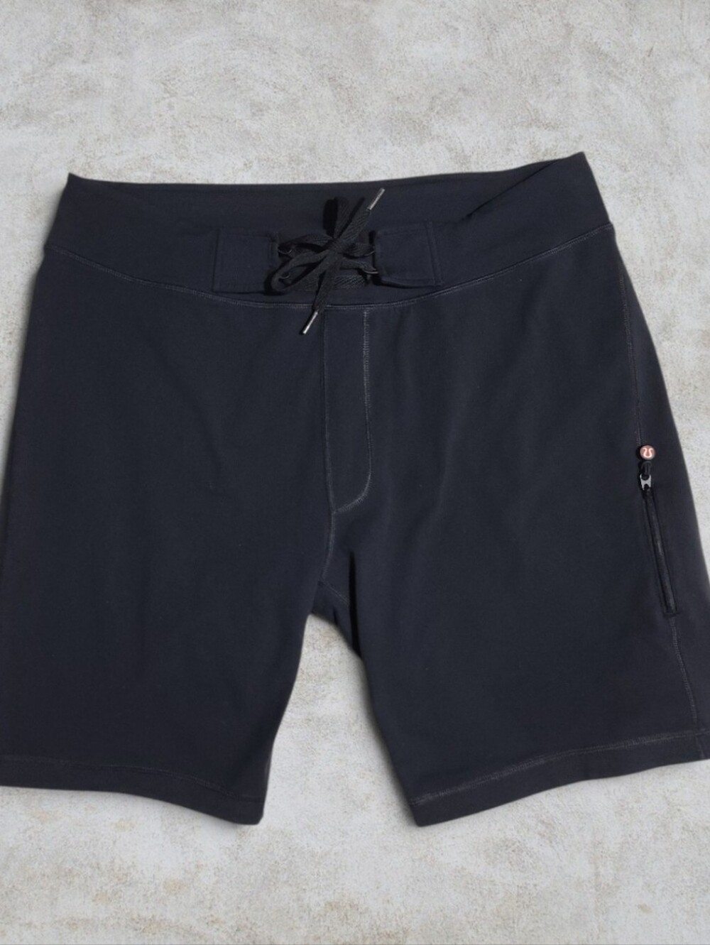 Vintage Lululemon Wave Board Shorts Men's XL 36 Black 8" Lined 2-in-1 Hybrid
